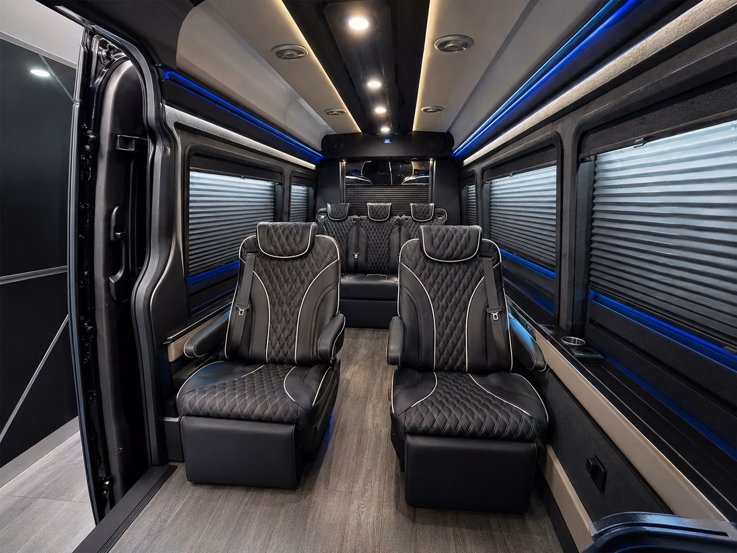berkeley 12 passenger sprinter van inside