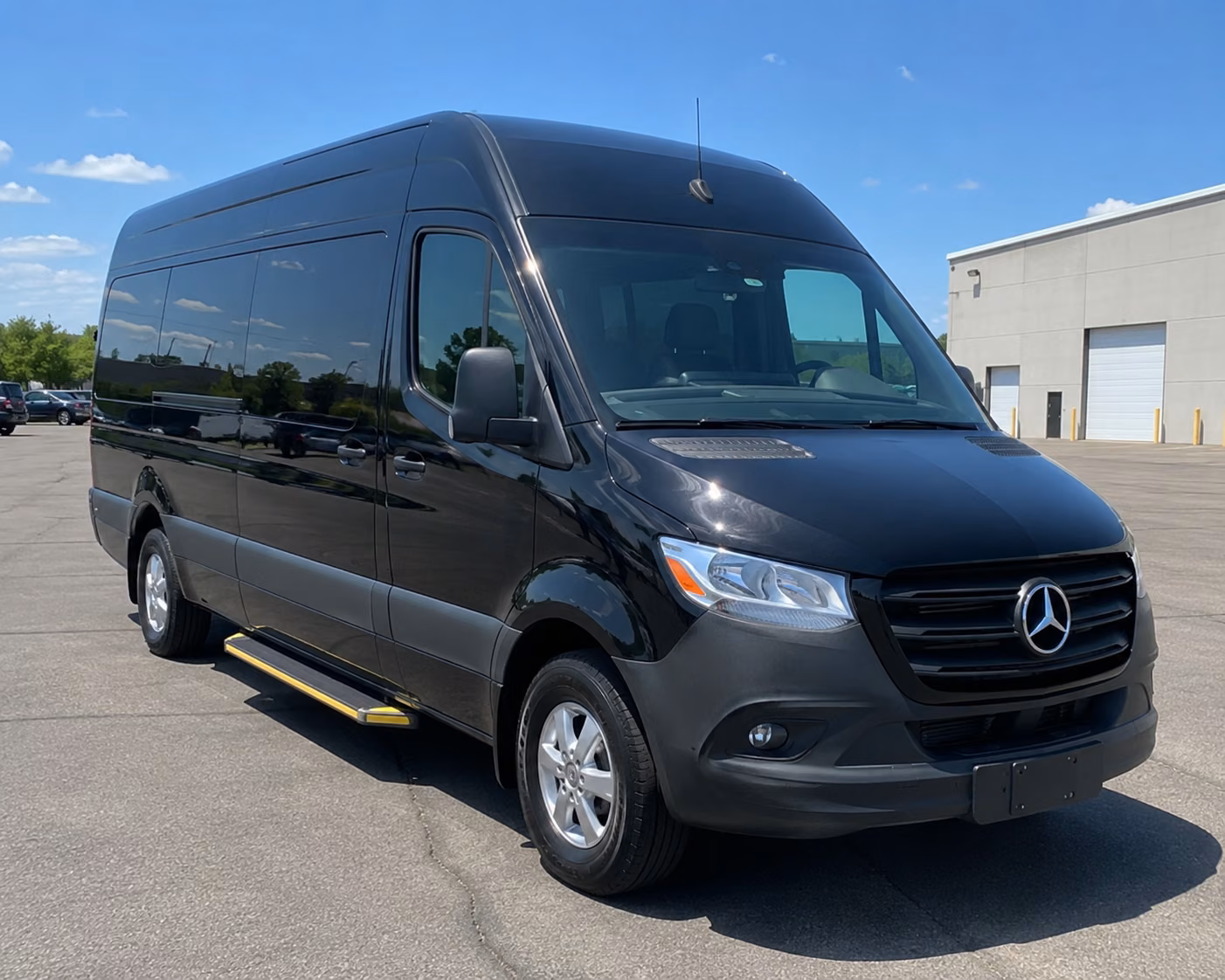warehouse distribution center and industrial park employee sprinter van shuttles in berkeley
